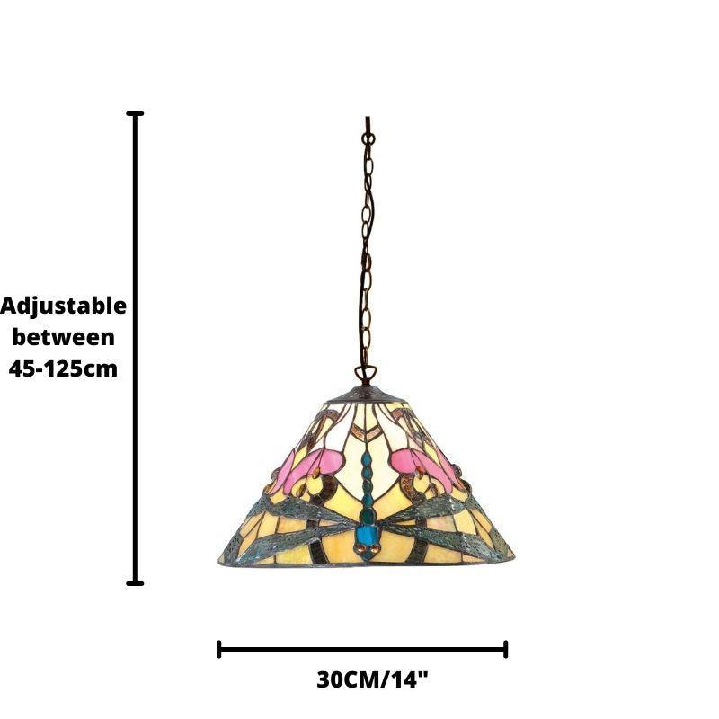 ashton small tiffany ceiling light mDining room lighting