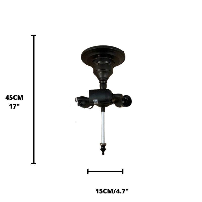 Interiors 1900 Tiffany Semi Flush Ceiling Light Fitting