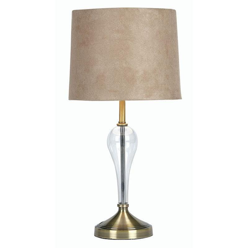Oaks Hika Antique Brass Table Lamp 1