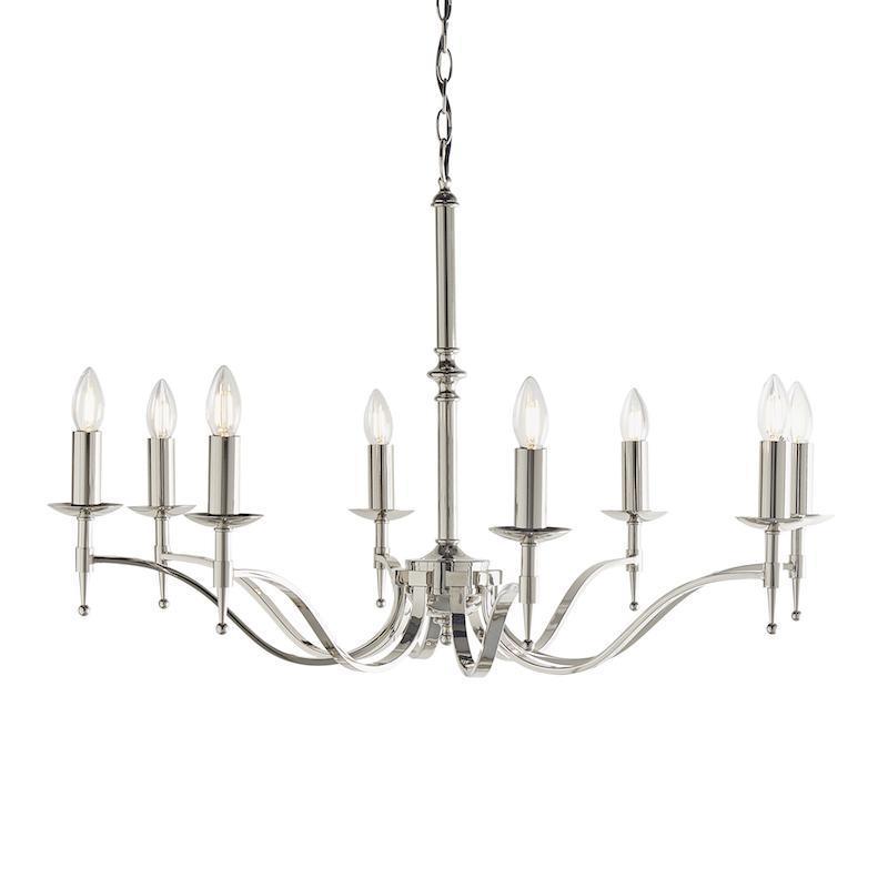 Stanford 8 Light Polished Nickel Finish Chandelier CA1P8N