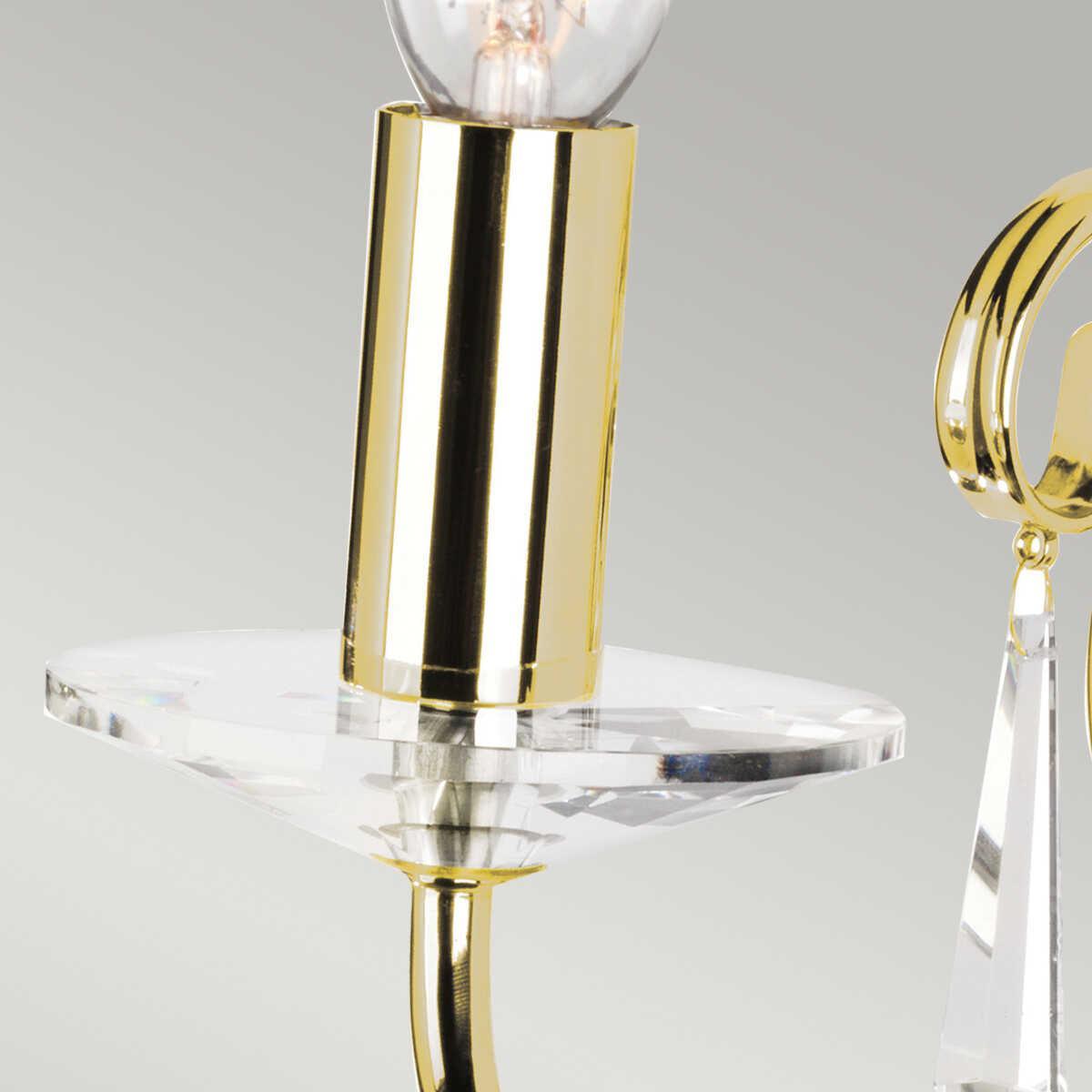 Traditional Wall Lights - Elstead Aegean Polished Brass Wall Light AG1 Pol Brass shade close up