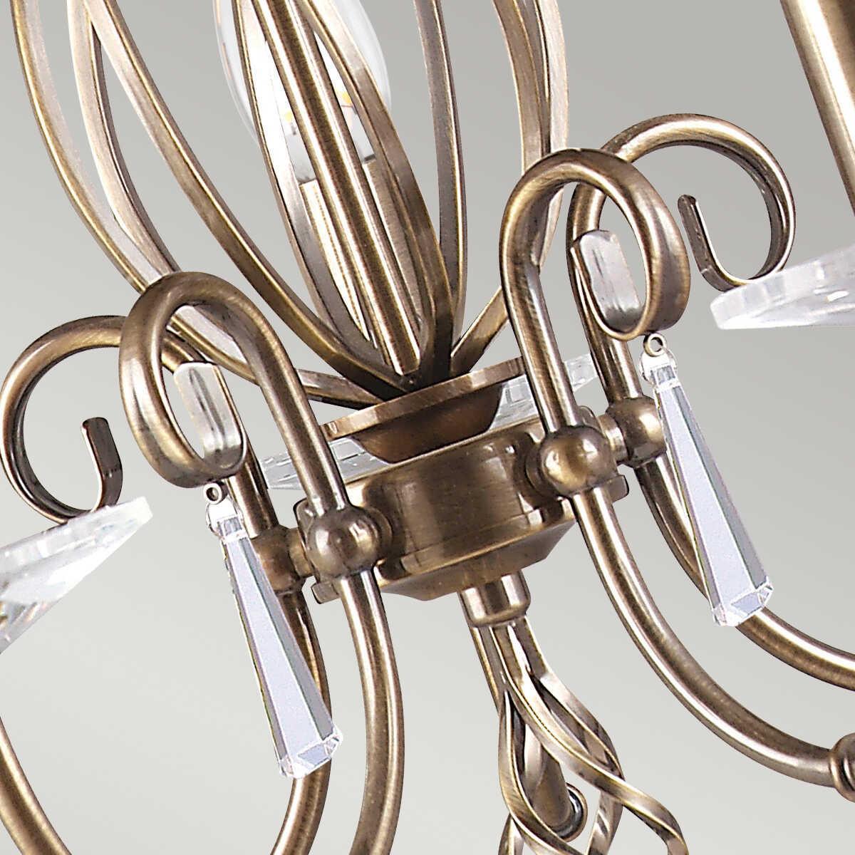 Elstead Aegean Aged Brass 5 Light Chandelier-Elstead Lighting-6-Tiffany Lighting Direct
