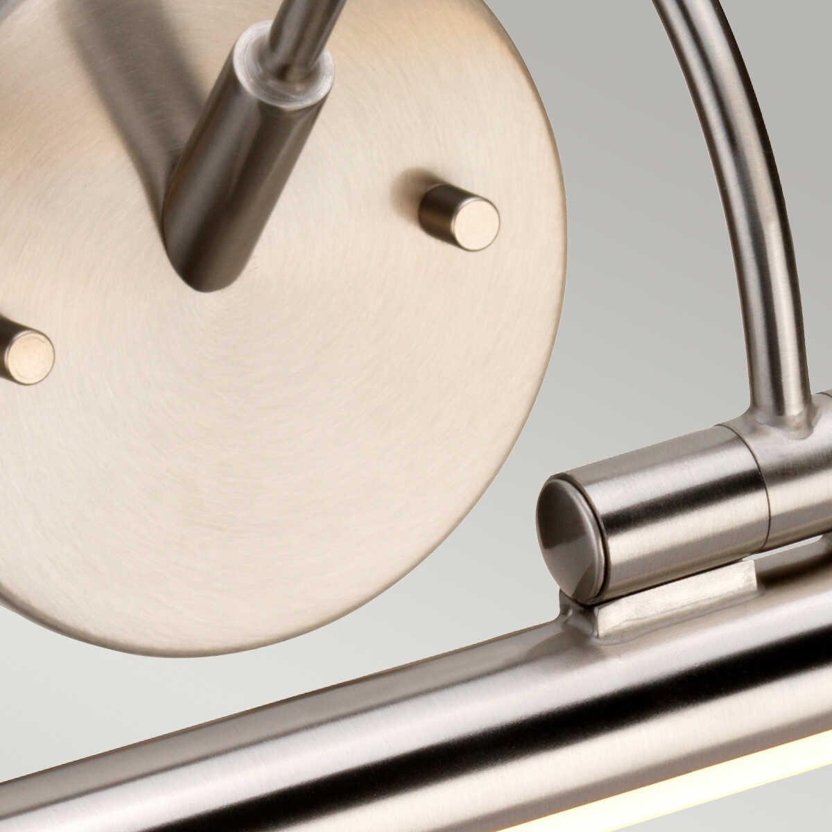 alton 1 lt large led brushed nickel picture light elstead lighting Close Up