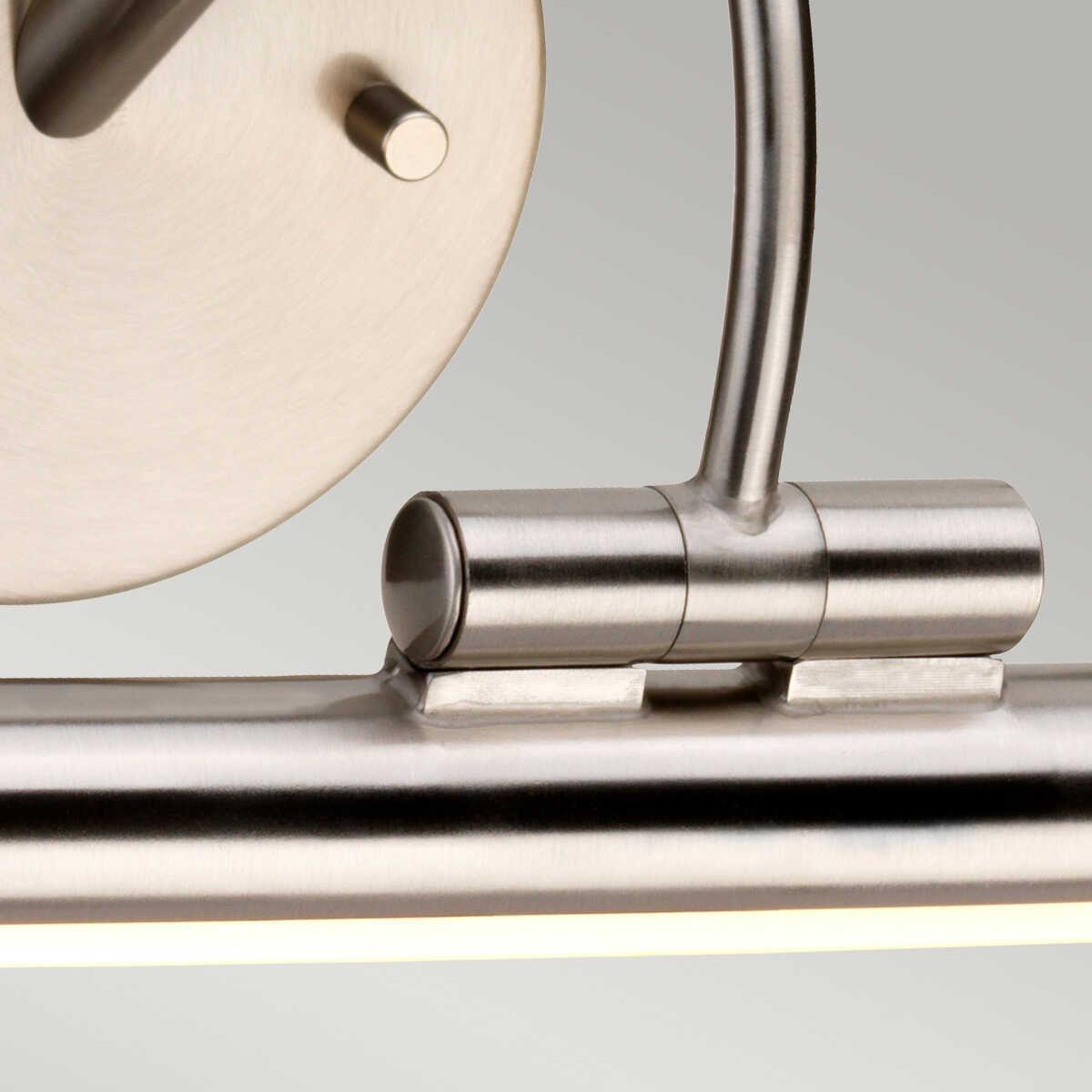 alton 1 lt small led brushed nickel picture light elstead lighting Living Room Close Up