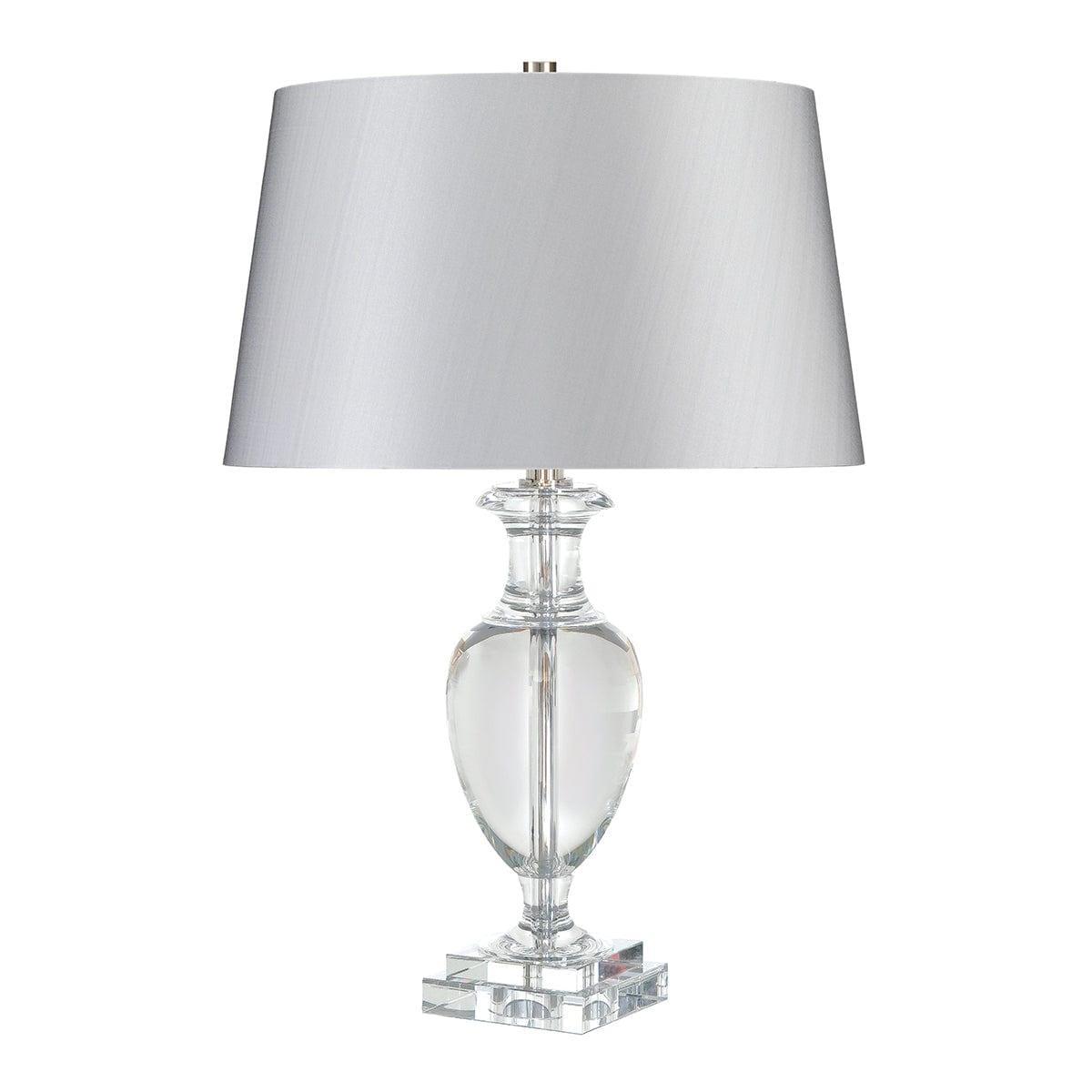 Antonia 1 Light Clear Glass Table Lamp Elstead Lighting 1