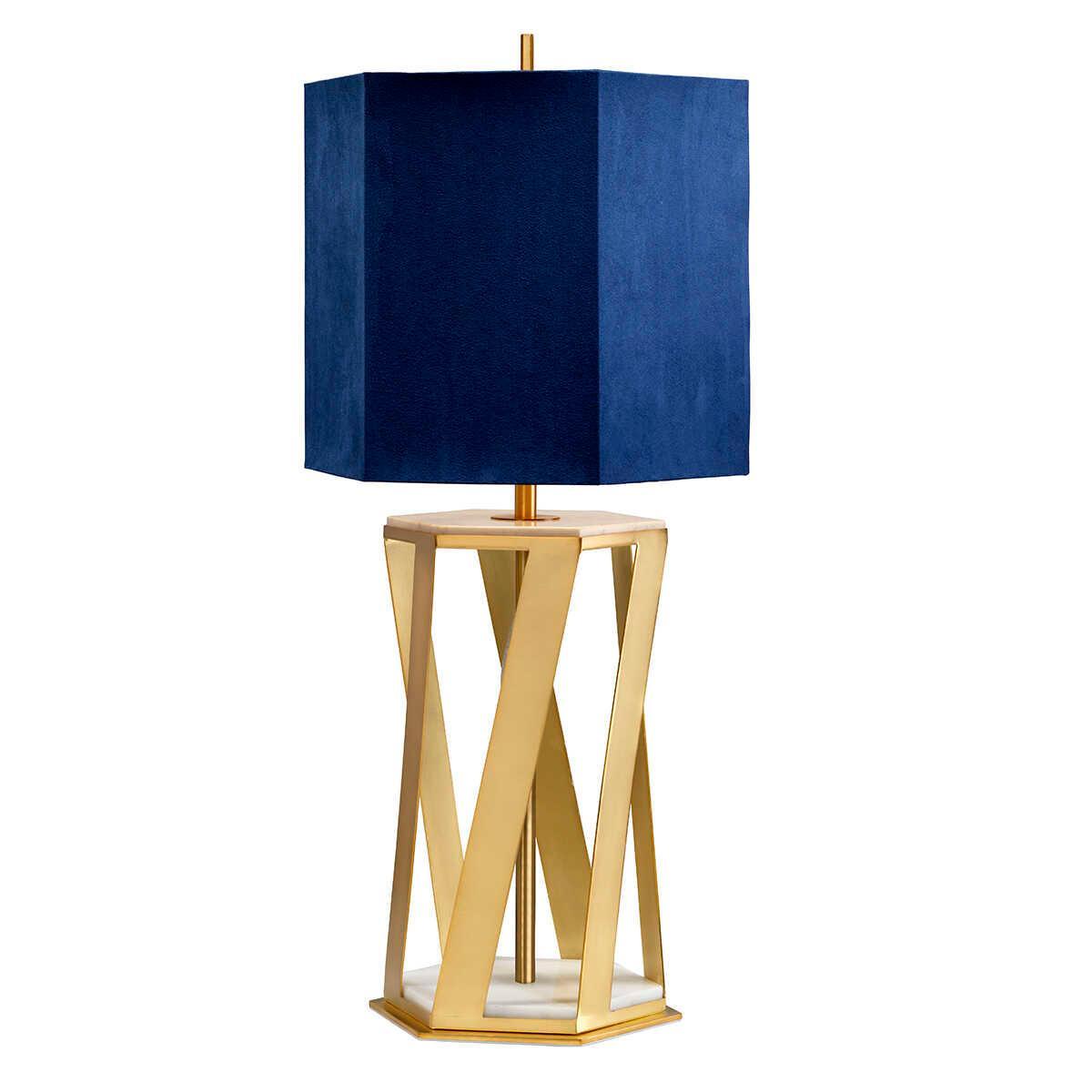 Apollo 1 Light Brushed Brass Table Lamp Elstead Lighting 3