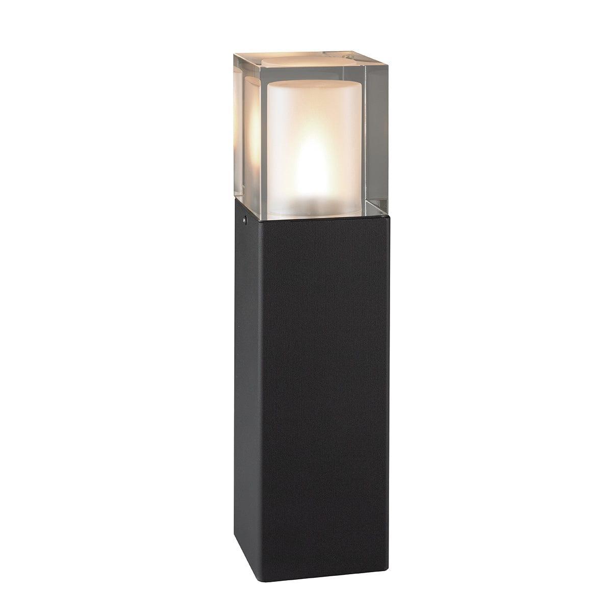 norlys arendal medium black outdoor bollard light