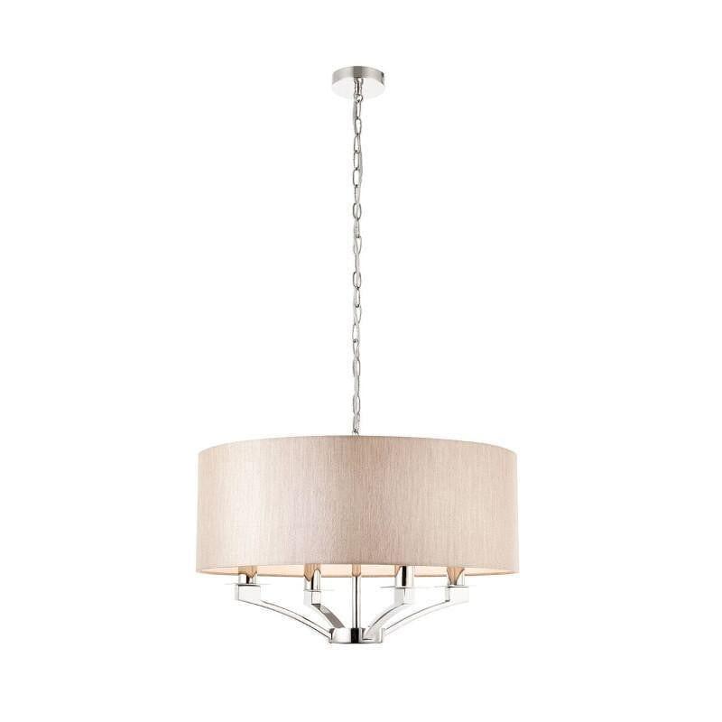 Art Deco Ceiling Light - Vienna Polished Nickel Finish 4 Light Pendant Ceiling Light 70074