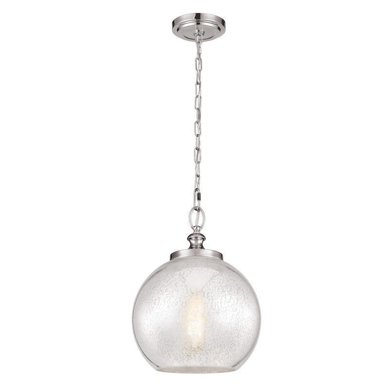 Art Deco Ceiling Lights - Feiss Tabby Brushed Steel Finish Pendant Ceiling Light FE/TABBY/P/M