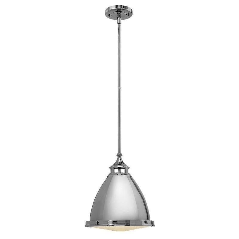 Art Deco Ceiling Lights - Hinkley Amelia Polished Nickel Finish Pendant Ceiling Light HK/AMELIA/P/M PN