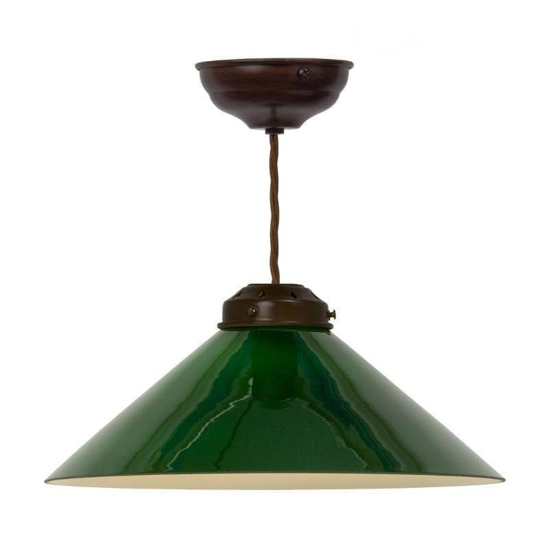 Art Deco Ceiling Lights - Kansa Flashed Opal Art Deco Ceiling Light GREEN42