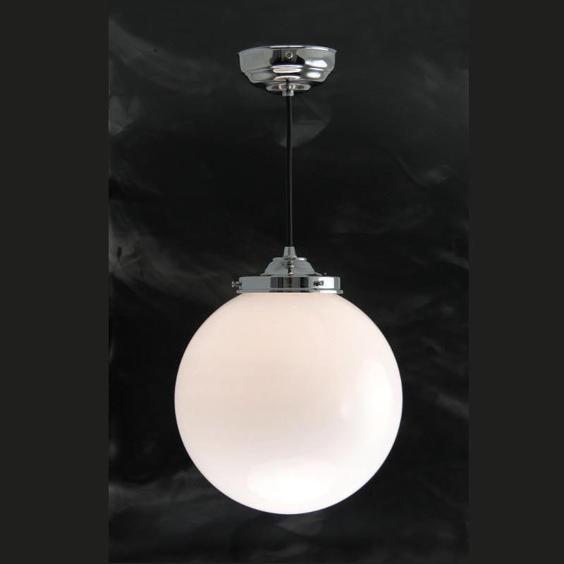 Art Deco Ceiling Lights - Kansa Flashed Opal Art Deco Ceiling Light WFO67