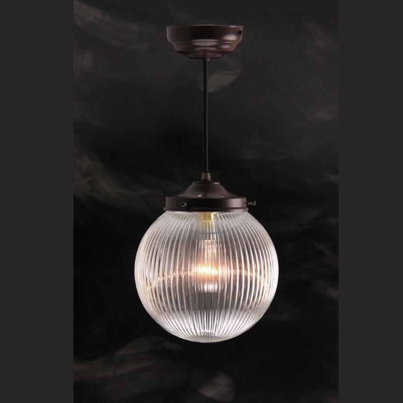 Art Deco Ceiling Lights - Kansa Prismatic Globe Ceiling Light PRISM424