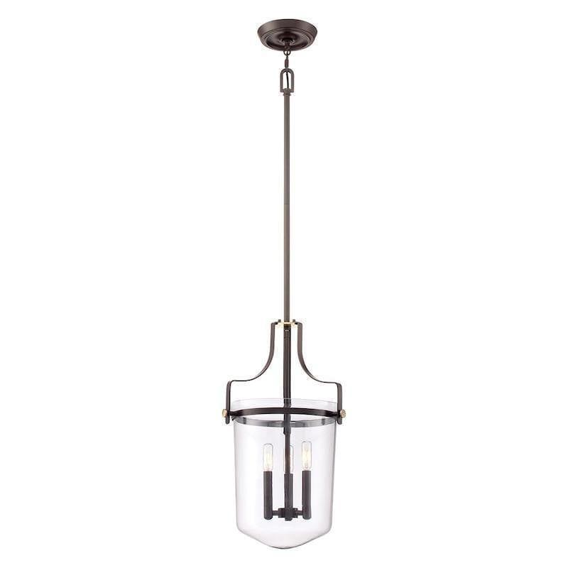 Art Deco Ceiling Lights - Quoizel Penn Station Western Bronze Finish Ceiling Pendant Light QZ/PENNSTAT/M WT