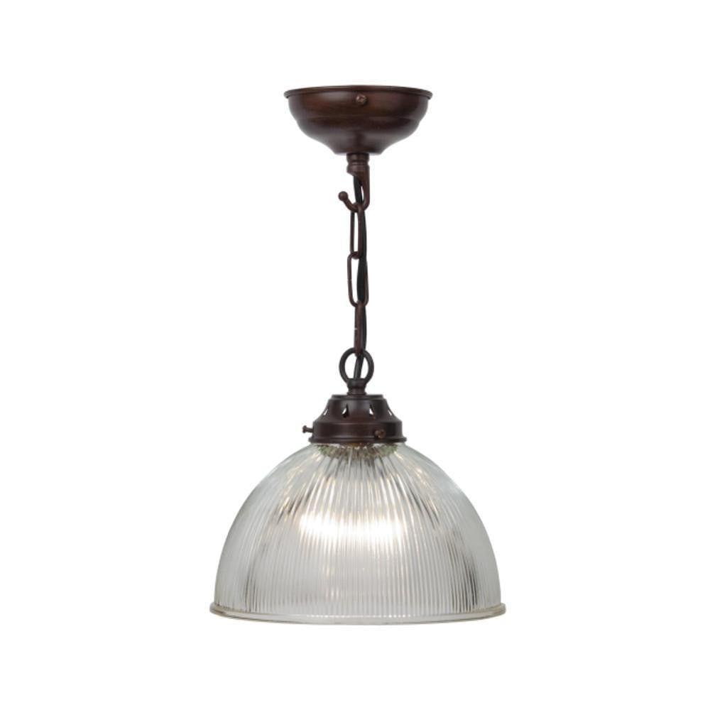 Art Deco Ceilling Light - Kansa Small Prismatic Dome Ceiling Light DOME423