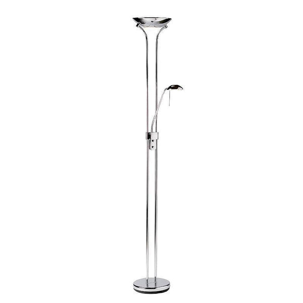 Endon Rome Chrome Plate Finish And Opal Glass Floor Lamp by Endon Lighting 1