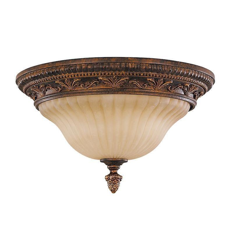 Art Deco Flush & Semi Flush - Feiss Sonoma Valley Aged Tortoise Shell Flush Ceiling Light FE/SONOMAVAL/F