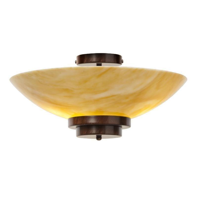 Art Deco Flush & Semi Flush - Kansa Stratton Art Deco Flush Ceiling LIght Stratton26