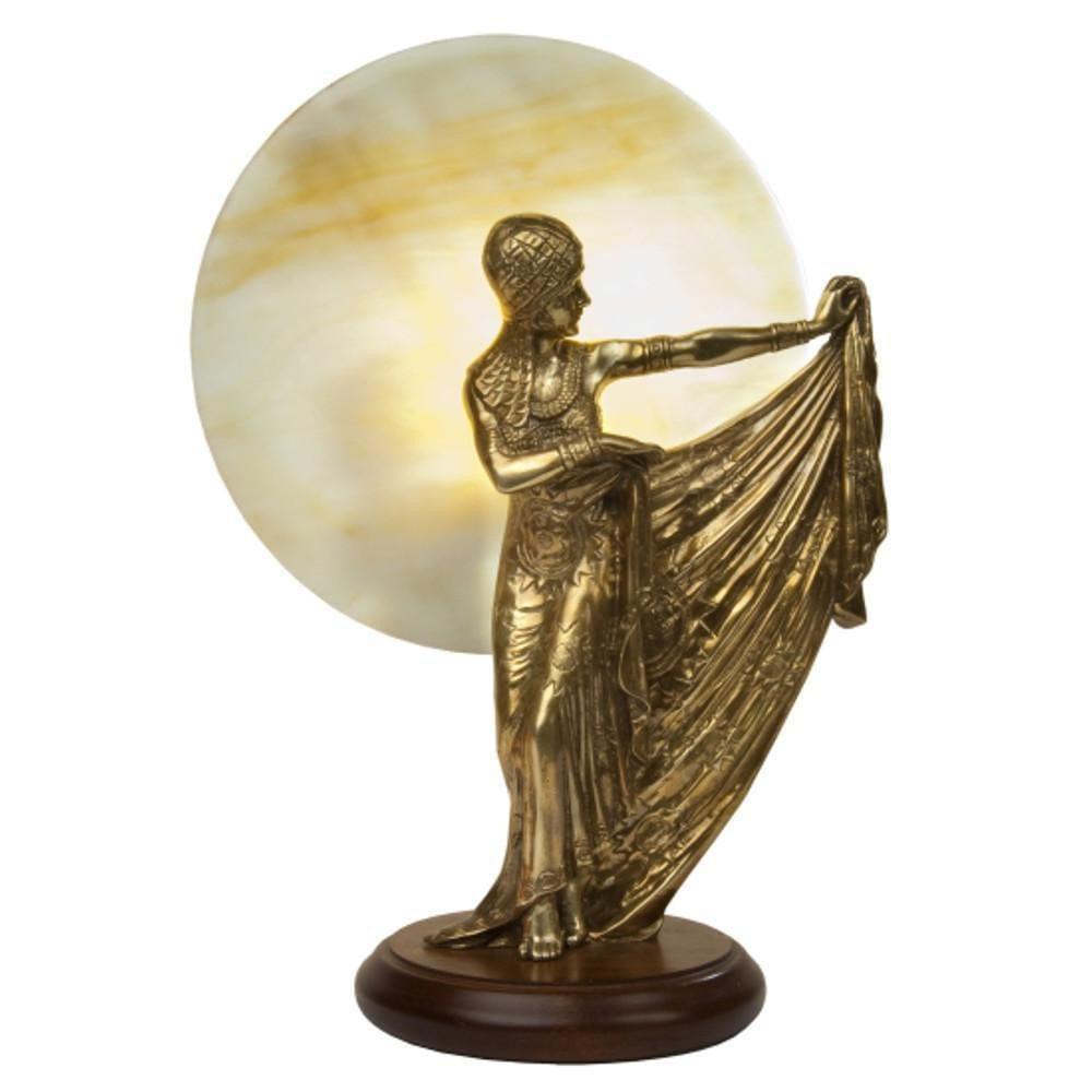 Art Deco Statue - Kansa Sun Brass Art Deco Fan Light SUN93