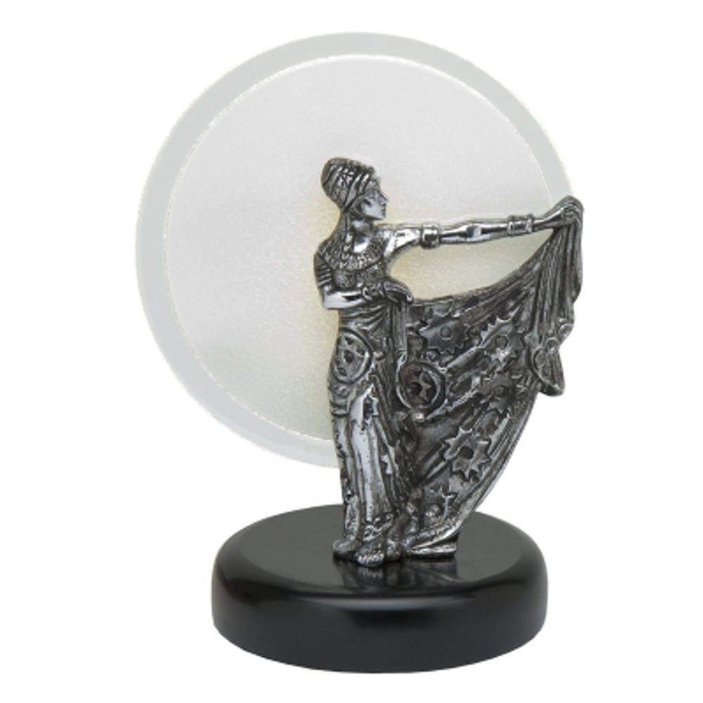 Art Deco Statue - Kansa Sun Chome Statuette SUN36