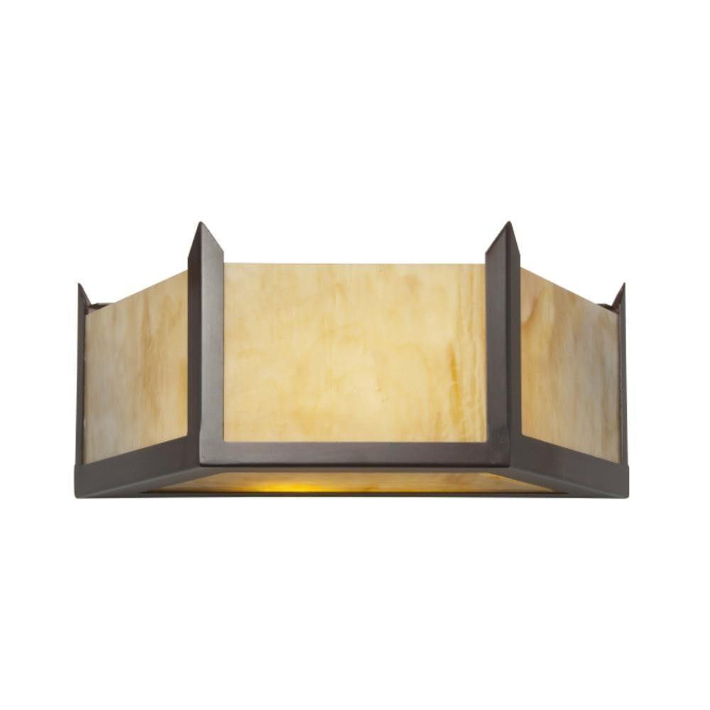 Art Deco Wall Light - Kansa Hudson Large Antique Bronze Wall Light HUDSON72