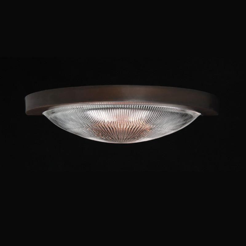 Art Deco Wall Light - Kansa Prismatic Dish Wall Light Wall493 2 lamp bulb guide