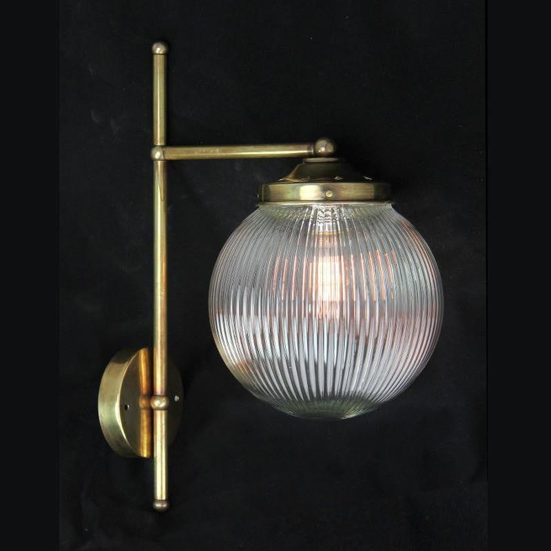 Art Deco Wall Light - Kansa Prismatic Globe Wall Light Wall736 1
