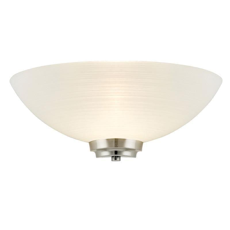 Art Deco Wall Light - Welles Satin Nickel Finish Uplighter Wall Light WELLES-1WBSC
