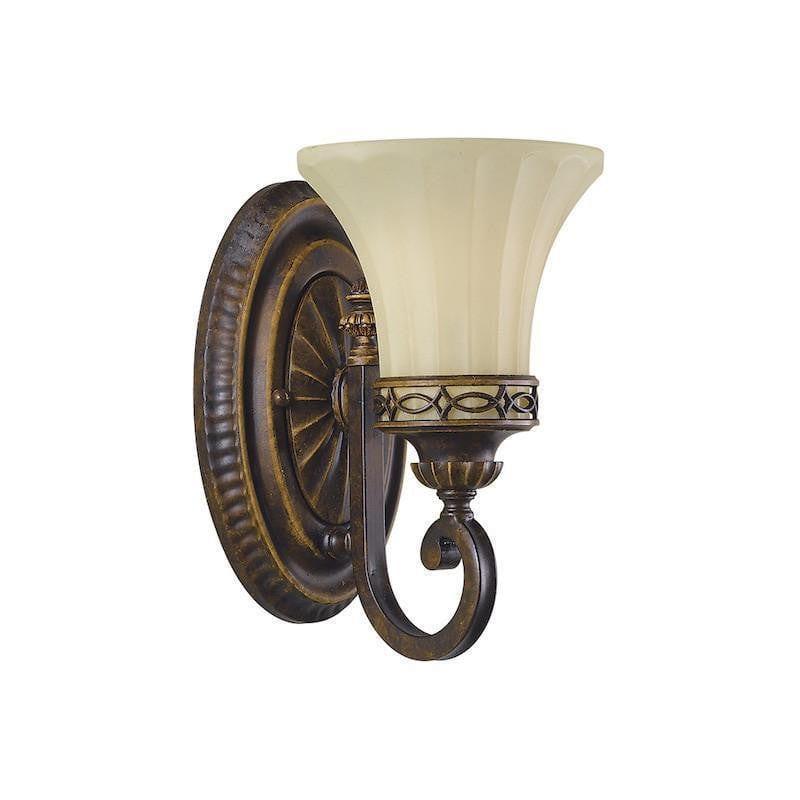 Art Deco Wall Lights - Feiss Drawing Room Walnut Finish Single Arm Wall Light FE-DRAWING RM1
