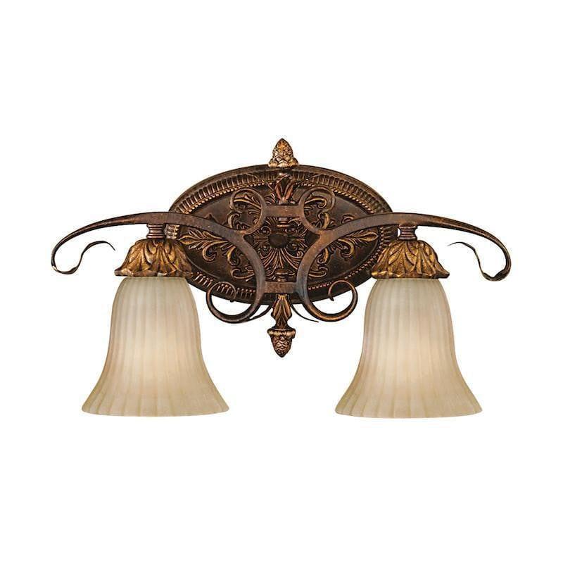 Art Deco Wall Lights - Feiss Sonoma Valley Aged Tortoise Shell 2 Light Wall Light FE-SONOMAVAL-VS