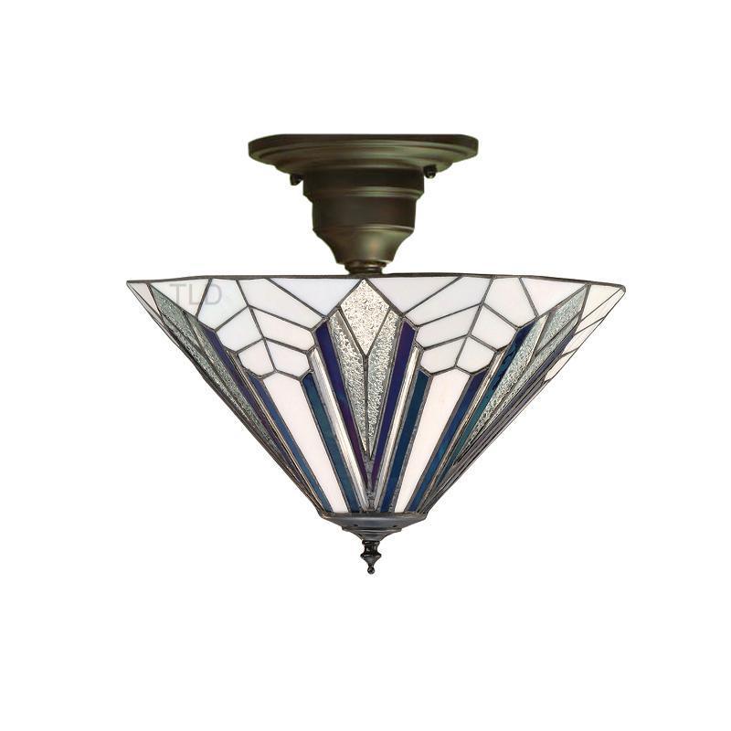 Astoria Tiffany Semi-Flush Ceiling Light