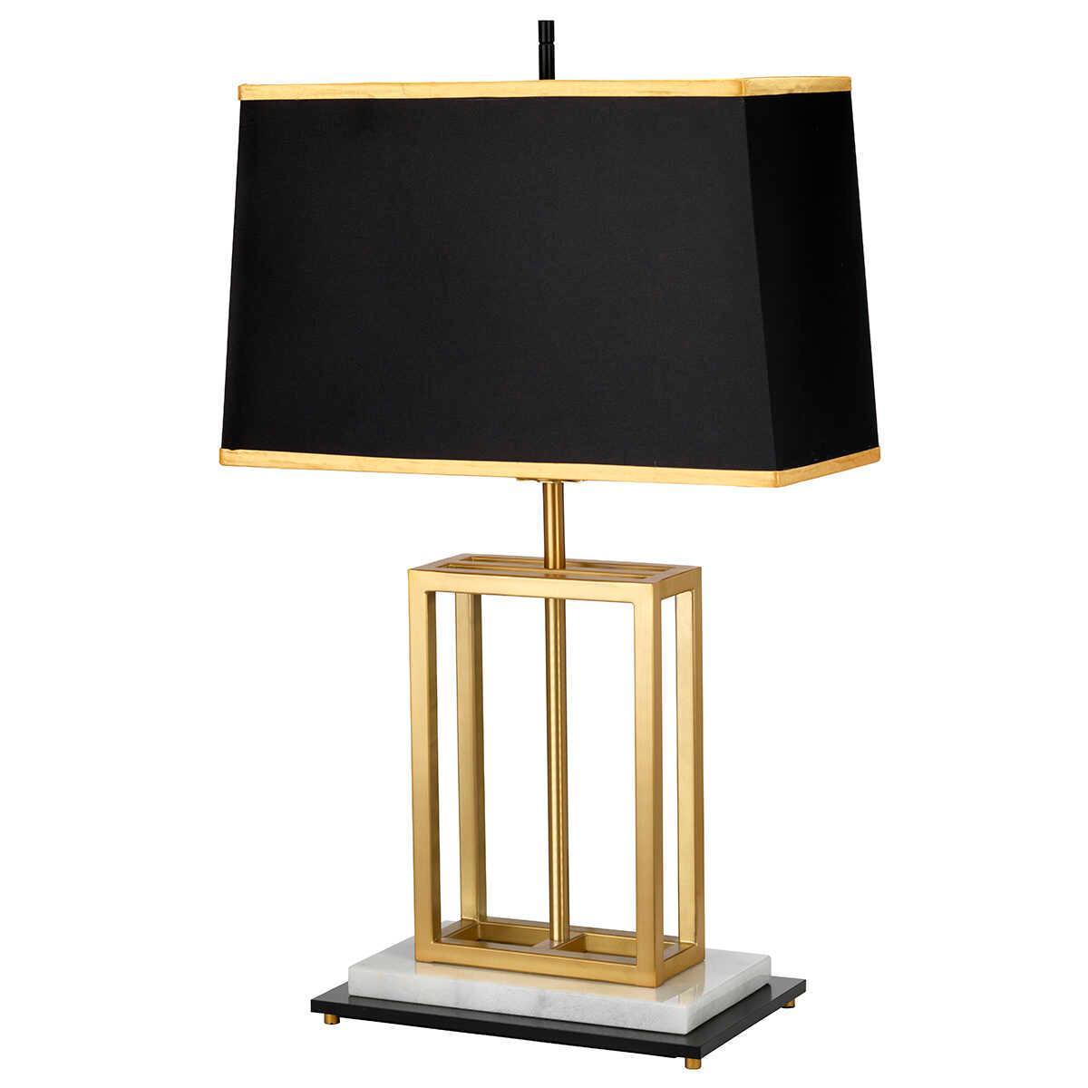 Atlas 1 Light Brushed Brass Table Lamp Elstead Lighting 7