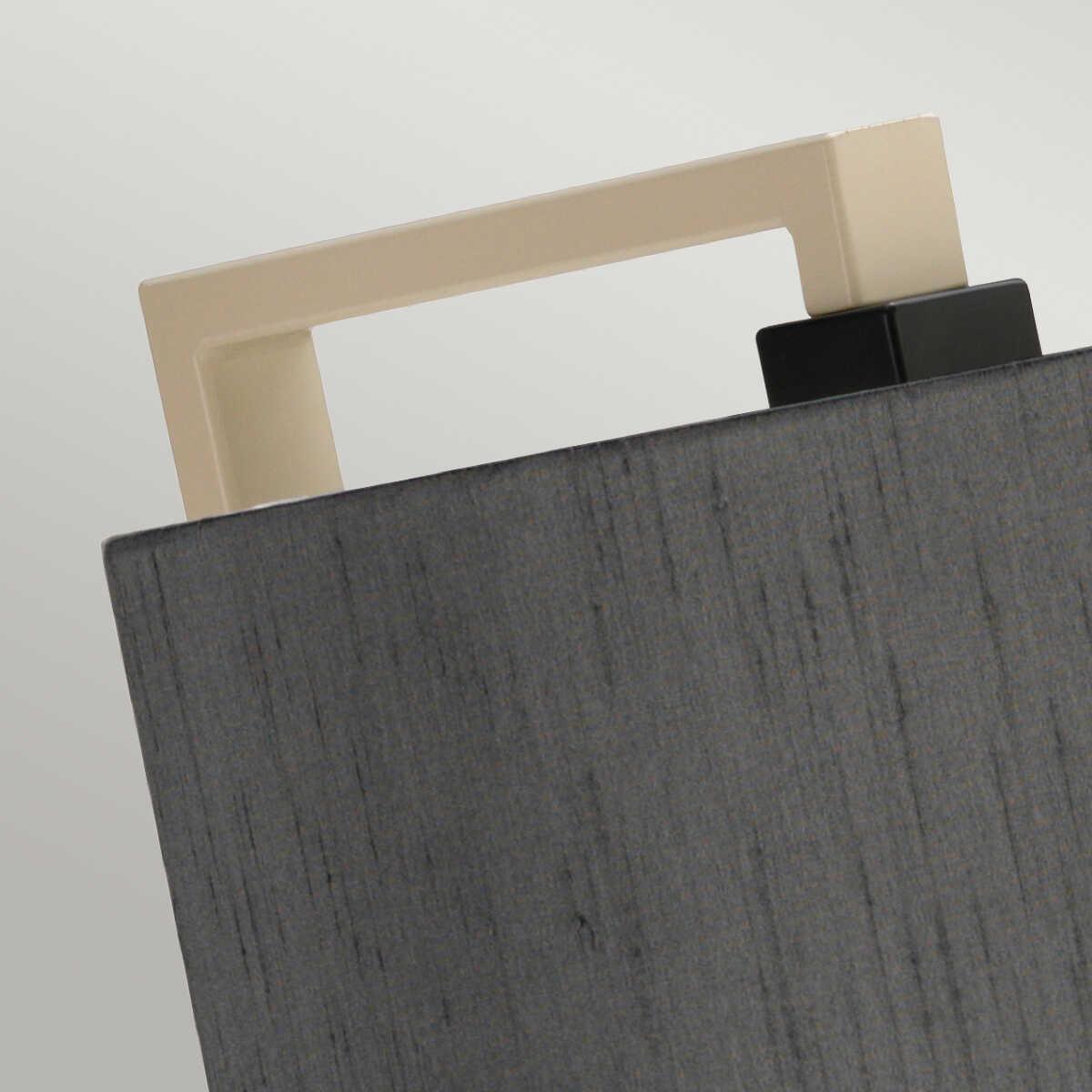 Elstead Lighting Axios Cream & Grey Floor Lamp & Grey Shade by Elstead Lighting 3