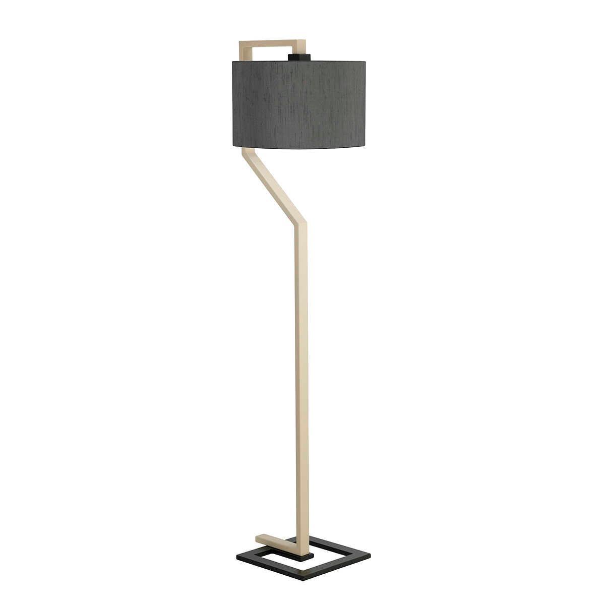 Elstead Lighting Axios Cream & Grey Floor Lamp & Grey Shade by Elstead Lighting 5
