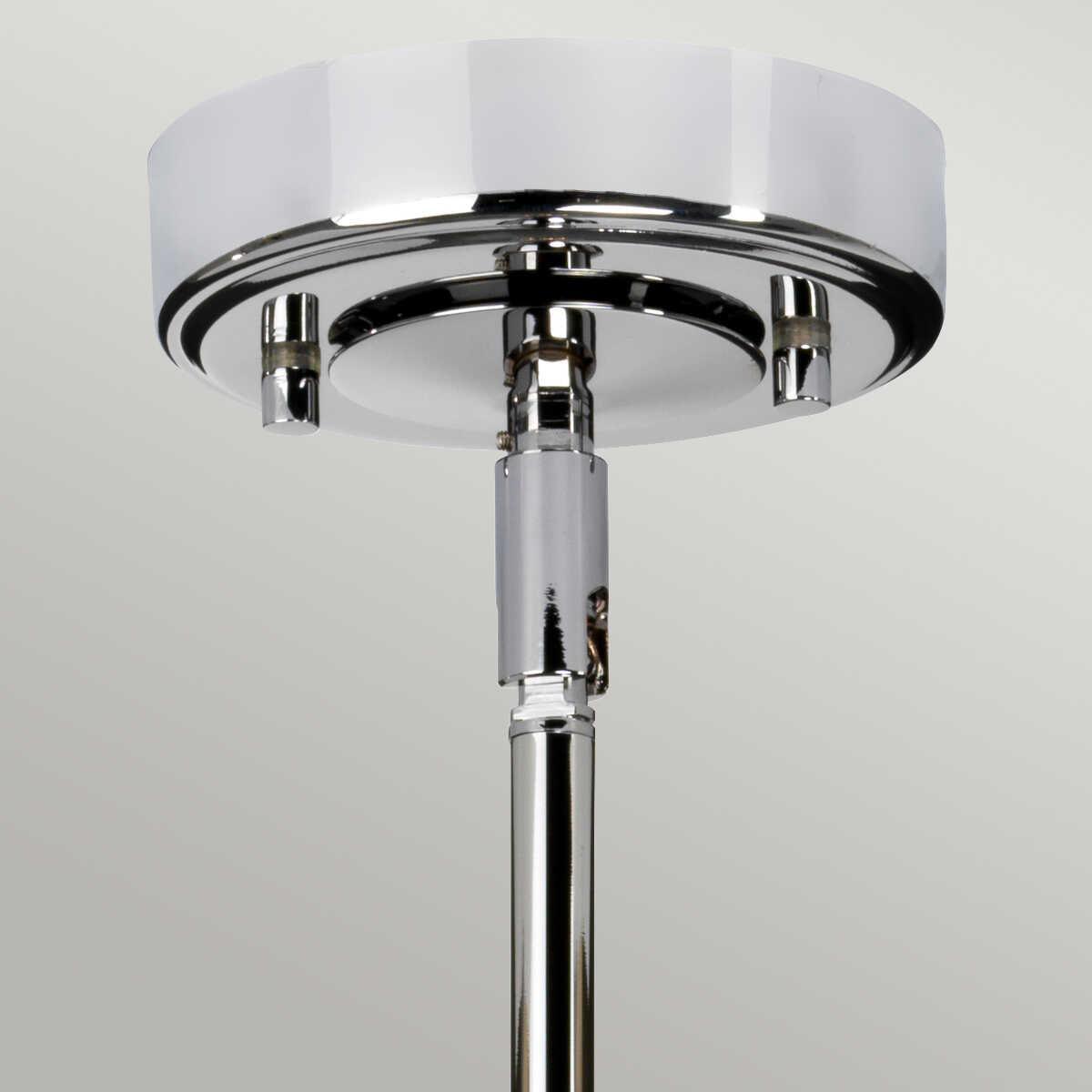 elstead agatha pendant polished chrome bathroom light Detailed Close Up
