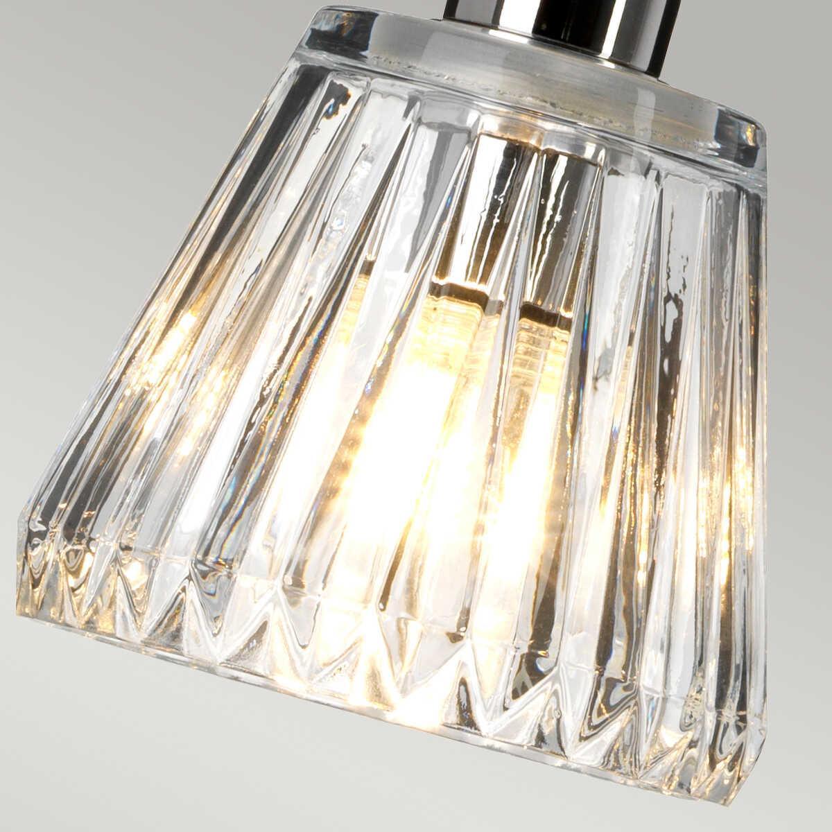 elstead agatha pendant polished chrome bathroom light better close up