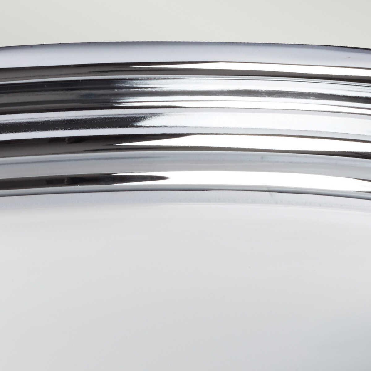 brompton polished chrome finish flush led bathroom ceiling light Living Room Close Up