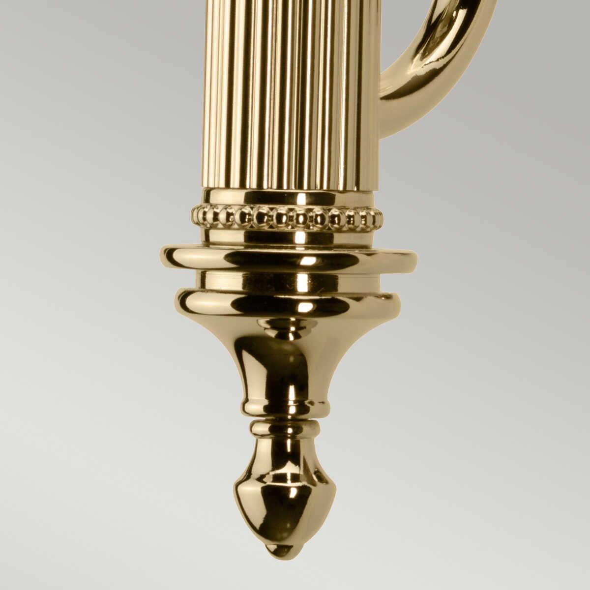 Carroll Cloche Shade Polished Brass Bathroom Wall Light Living Room Image