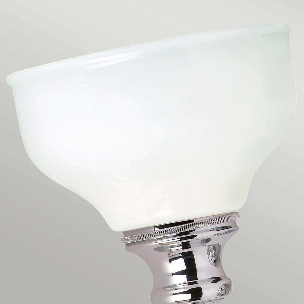 cheadle polished chrome finish bathroom wall light Close Up