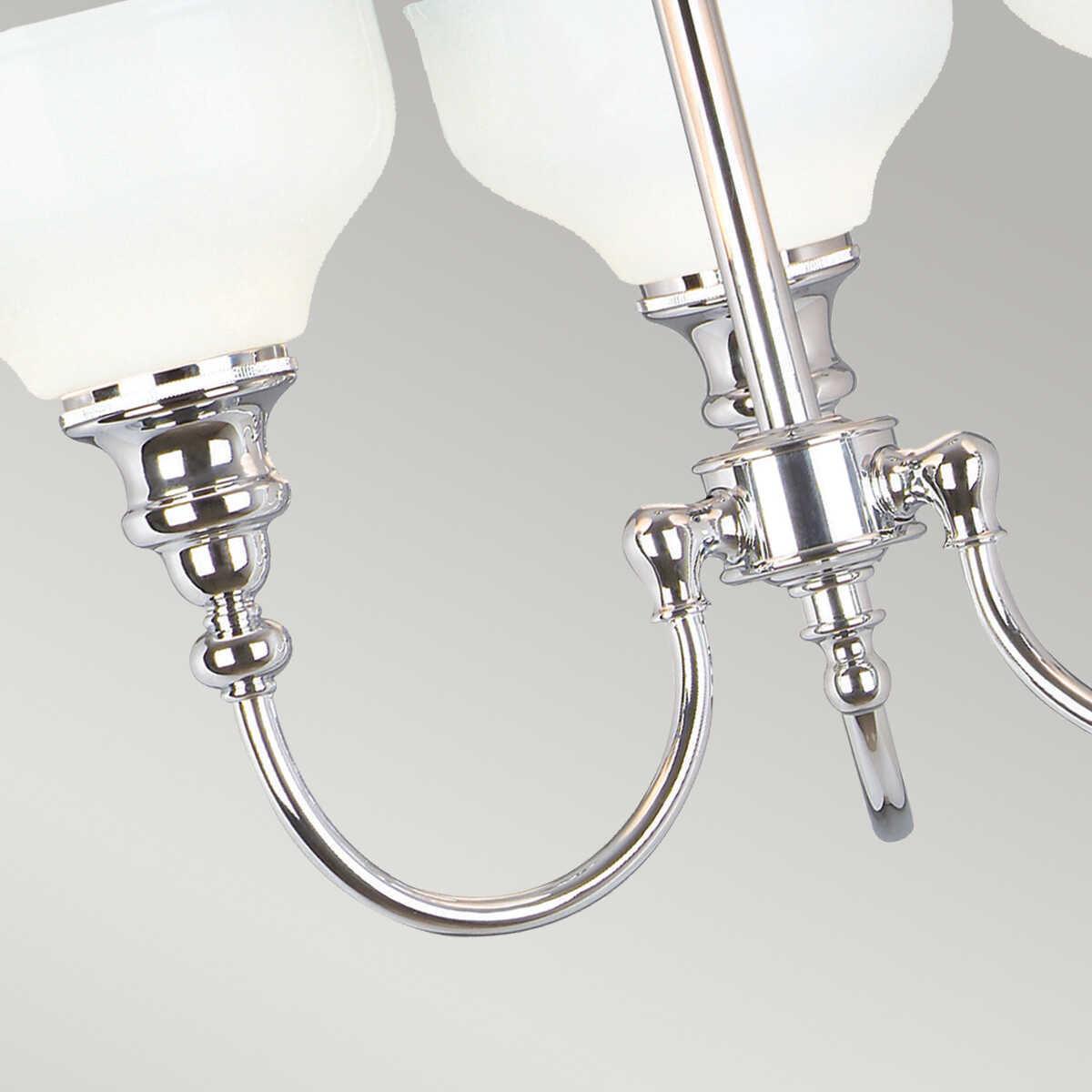 cheadle polished chrome finish 3 light semi flush bathroom ceiling light Close Up LED Bulb