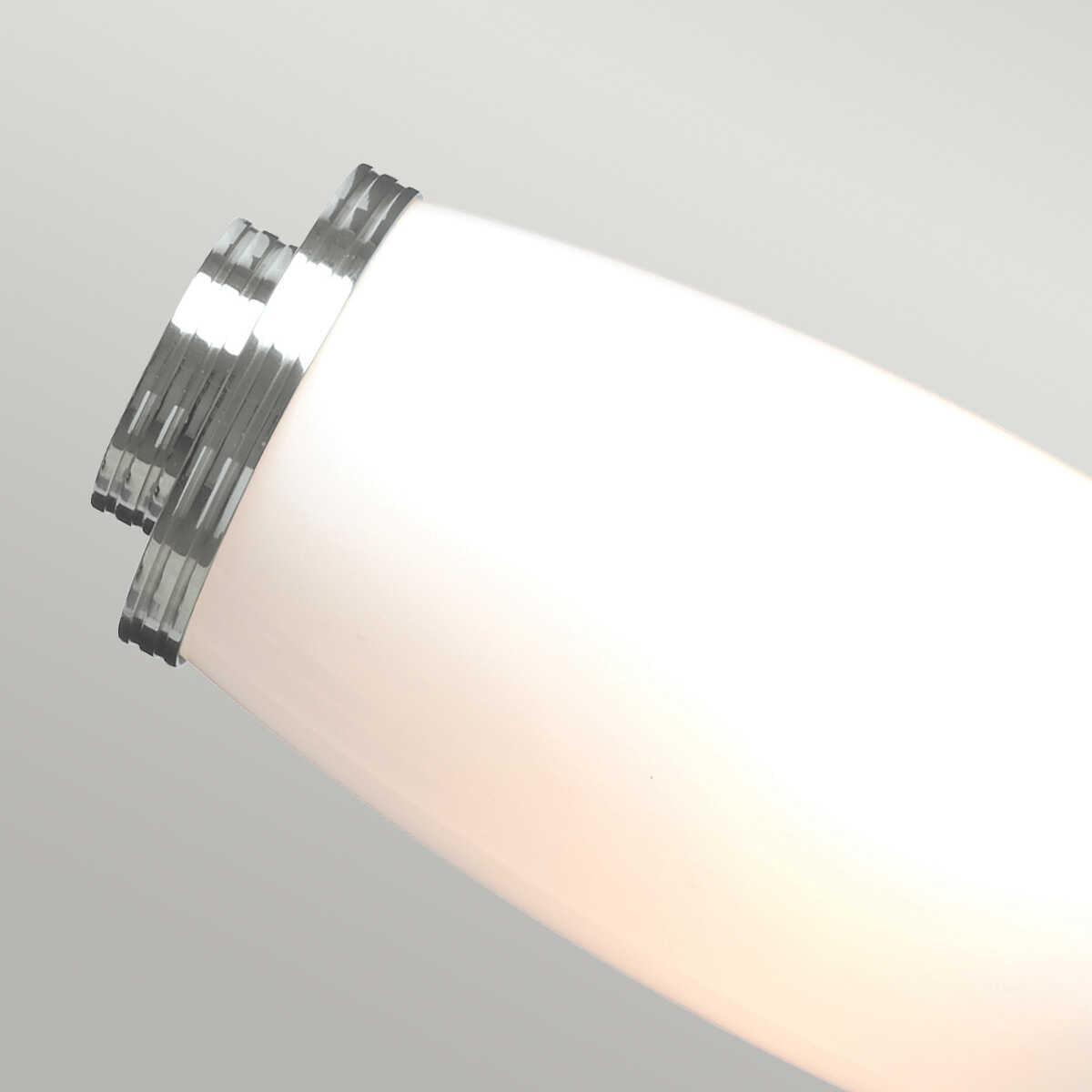 eliot polished chrome finish solid brass twin arm bathroom wall light Detailed Close Up