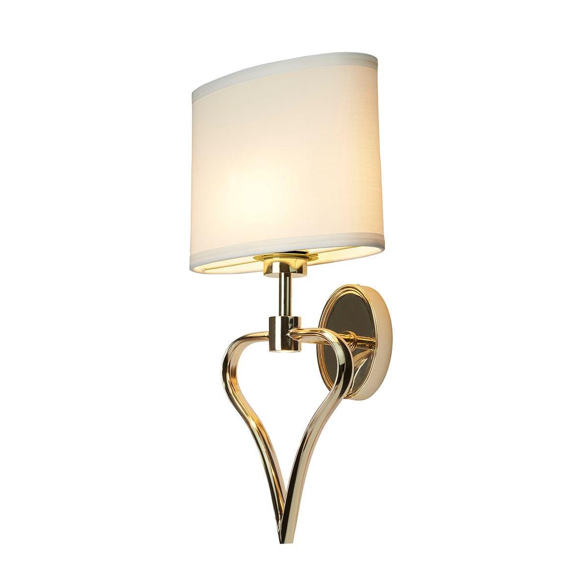 Elstead Lighting Falmouth 2 Light Gold Bathroom Wall Light image 1