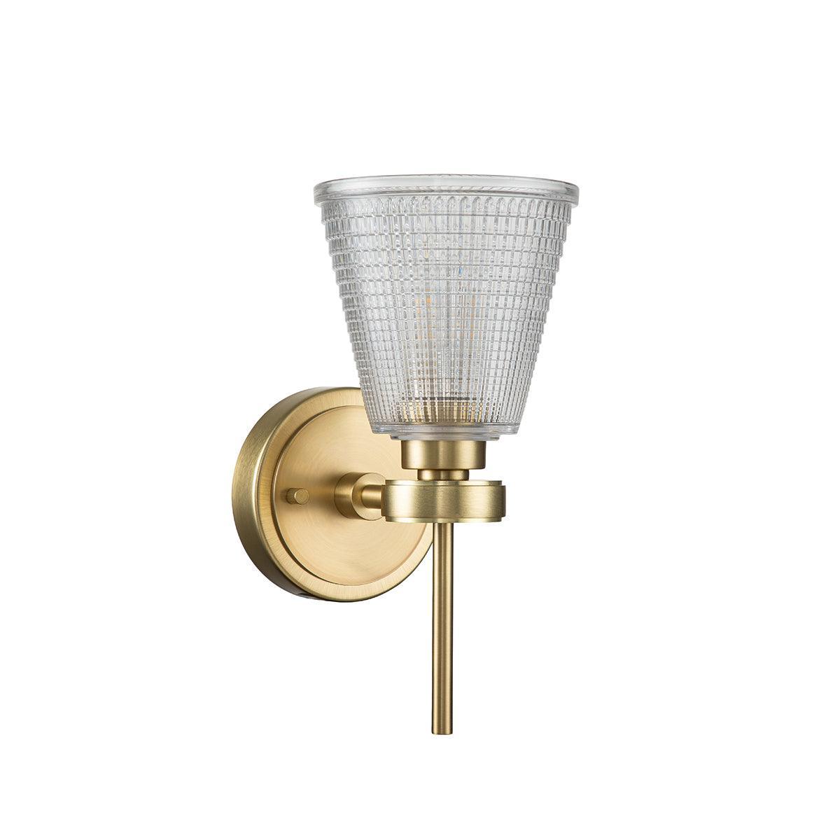 Elstead Gunnislake 1 Light Chrome Bathroom Wall Light Close Up Image