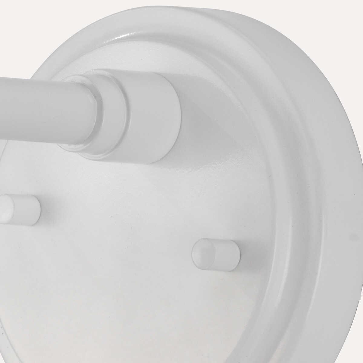 elstead lighting morvah 1 light white bathroom wall light Close Up