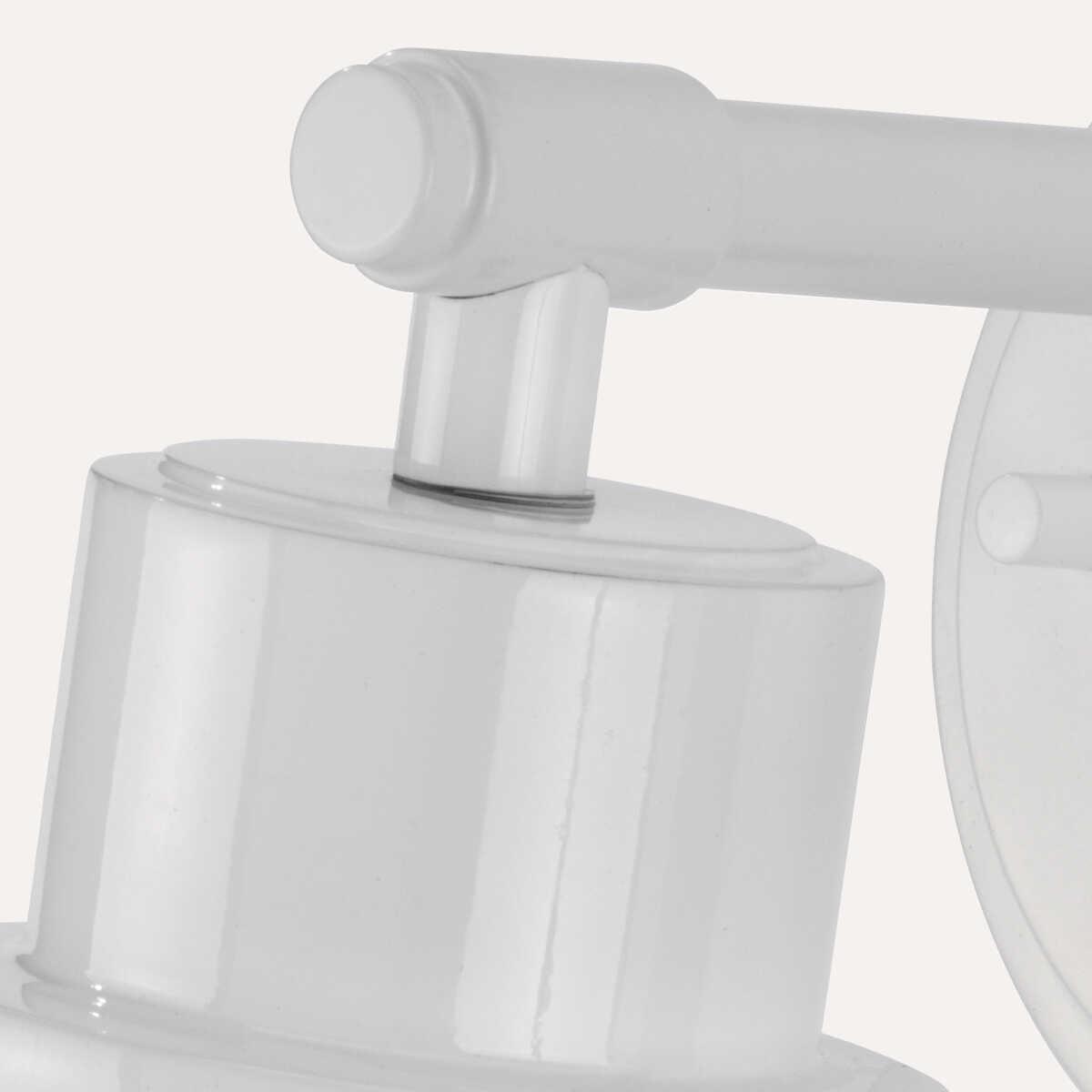 elstead lighting morvah 1 light white bathroom wall light Close Up LED Bulb