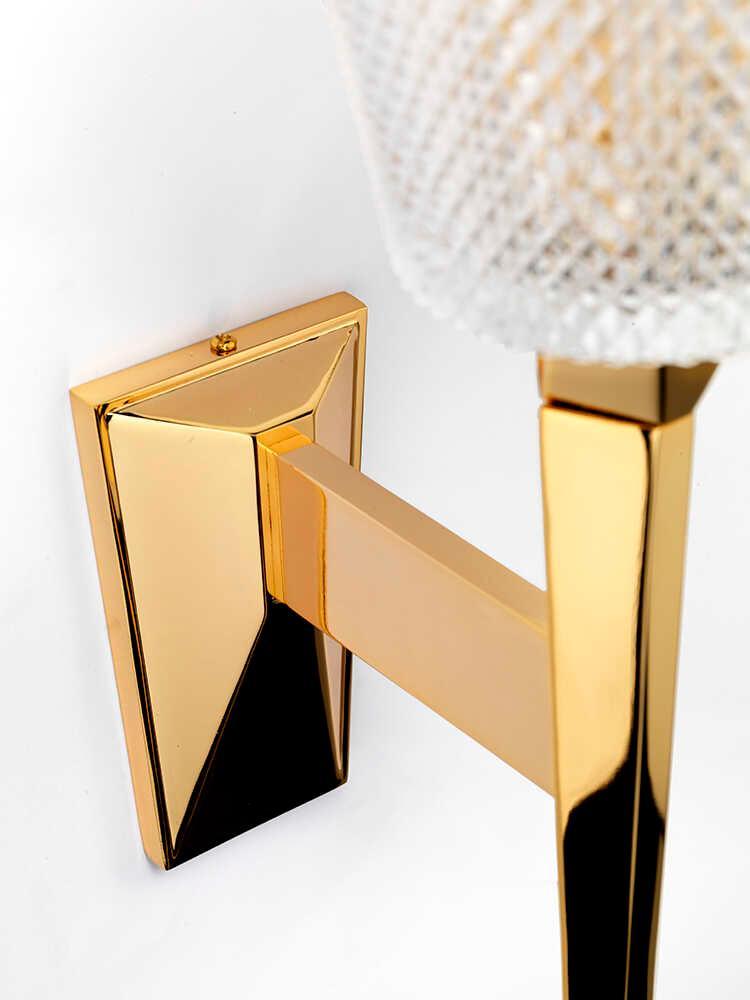 Elstead Lighting Verity 1 Polished Gold Bathroom Wall Light Modern bedroom image