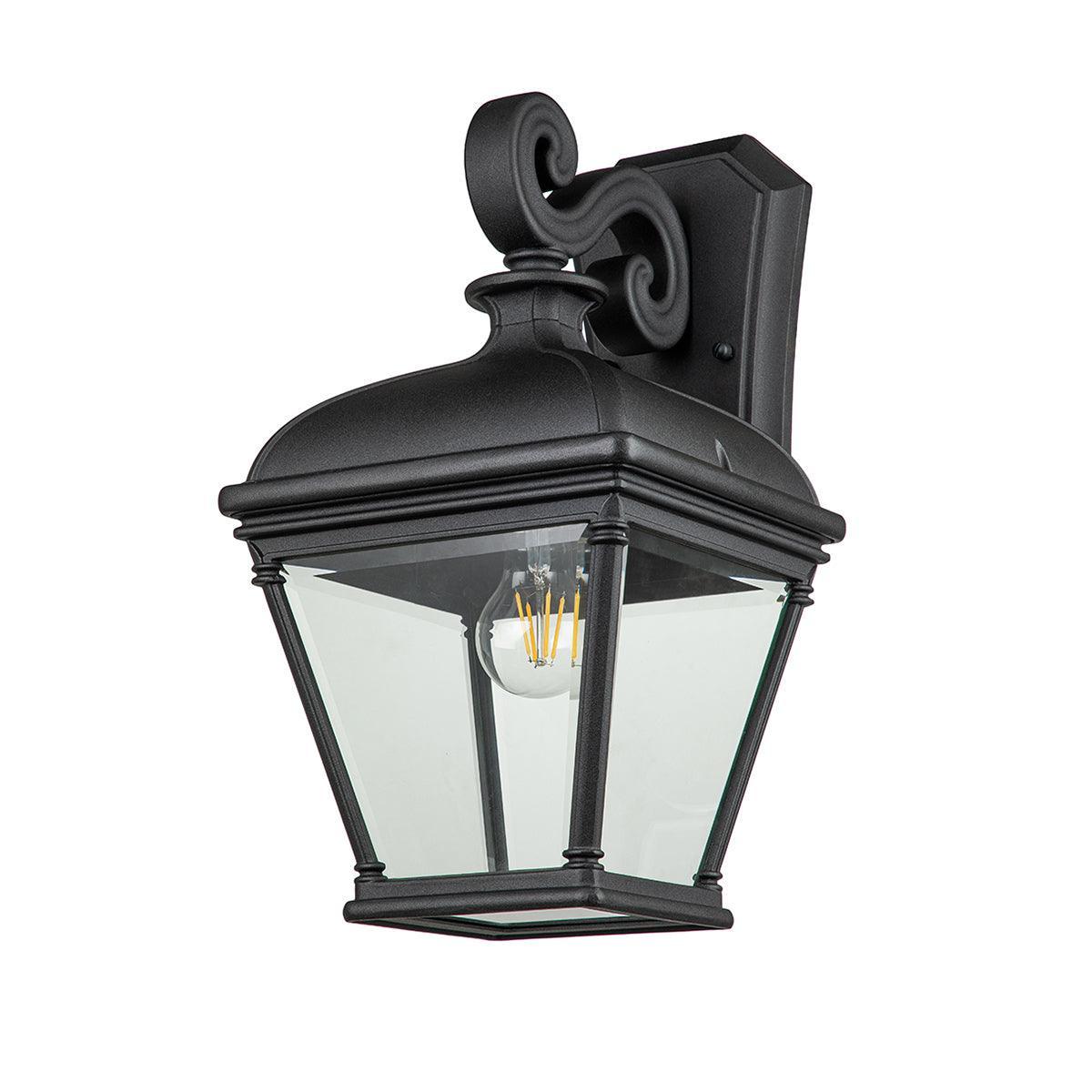 elstead bayview 1 light large outdoor wall lantern Close Up LED Bulb