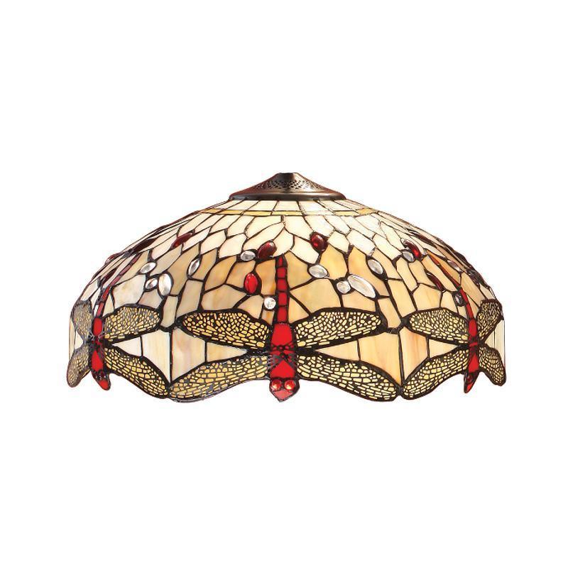 Beige Dragonfly Medium Tiffany Shade by Interiors 1900