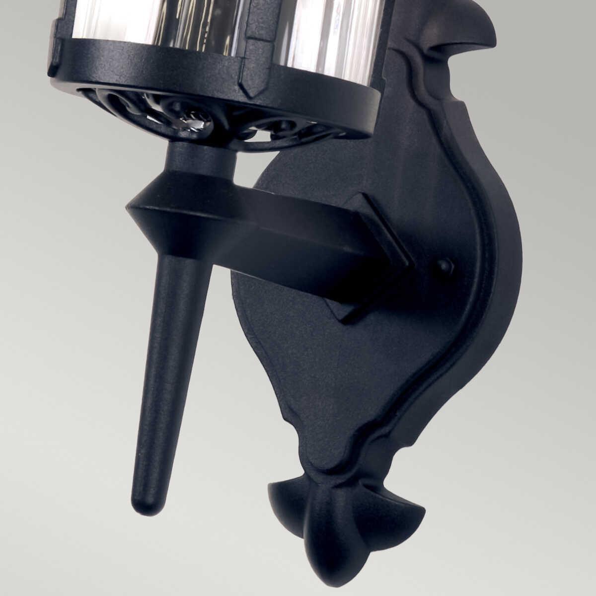 elstead hereford black finish outdoor uplighter wall lantern Living Room Close Up