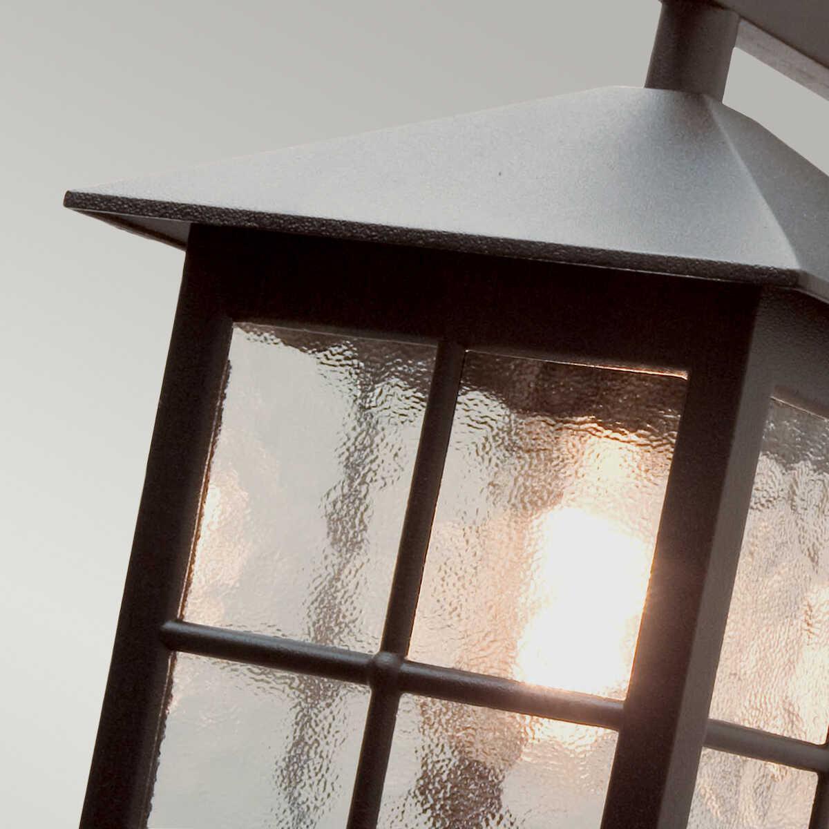 elstead winchester black finish outdoor large wall lantern Living Room Close Up